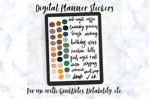 Download Digital Planner Stickers - Digital planner stickers Collection