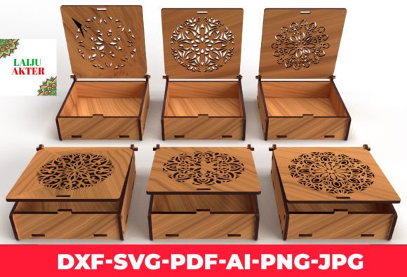Download Ornaments Wooden Gift Box Laser Cut 01 - Premium Bundle