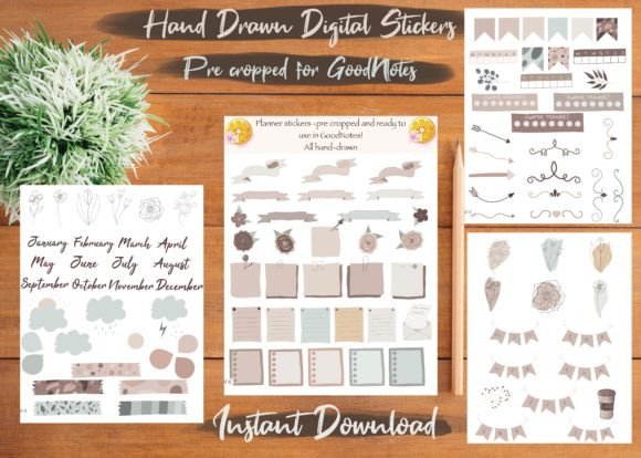Download 100+ Digital Planner Stickers GoodNotes - Digital planner stickers Collection